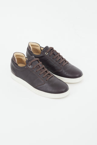 Want Les Essentiels Brown Leather Lennon Sneaker