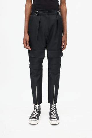 We11done Black 
Silver Cargo Pant