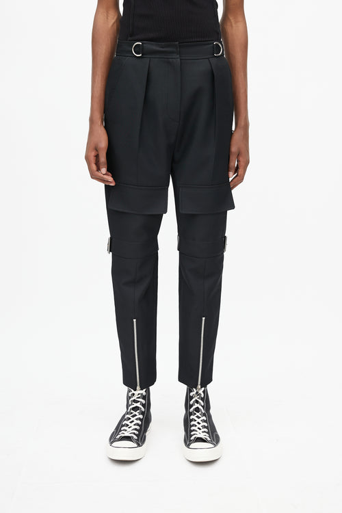 We11done Black 
Silver Cargo Pant