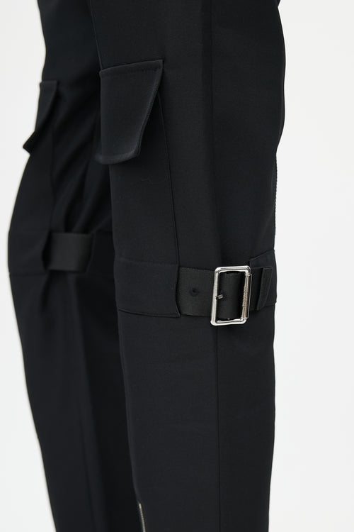 We11done Black 
Silver Cargo Pant