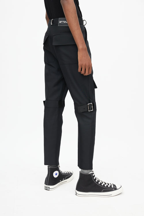 We11done Black 
Silver Cargo Pant