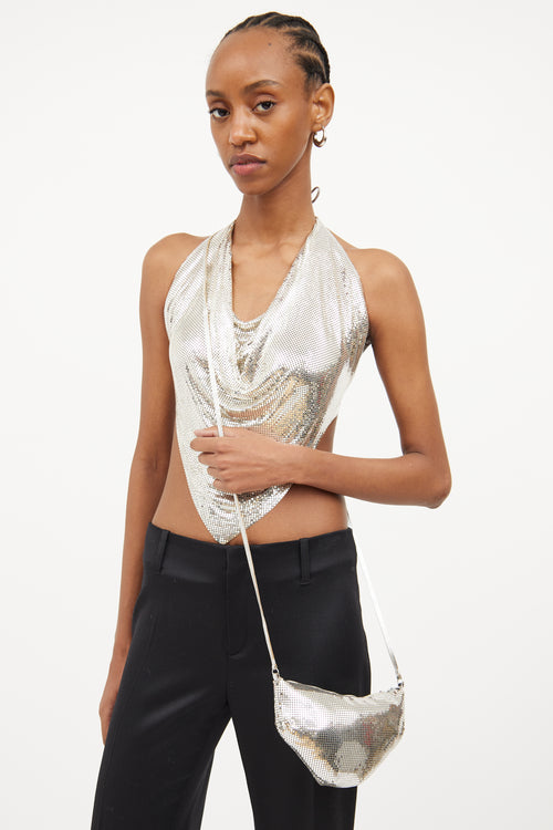 Whiting 
Davis Silver Mesh Sequin Bag