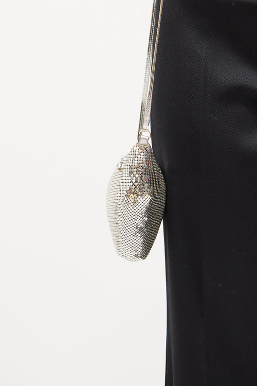 Whiting 
Davis Silver Mesh Sequin Bag