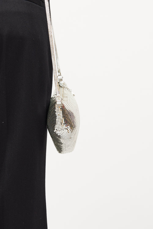 Whiting 
Davis Silver Mesh Sequin Bag