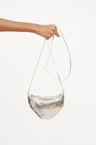 Whiting 
Davis Silver Mesh Sequin Bag