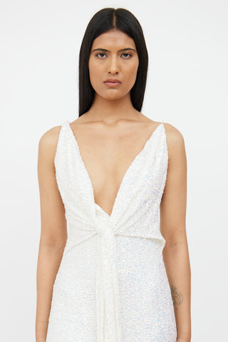 Winona White Allira Sequin Tie Dress