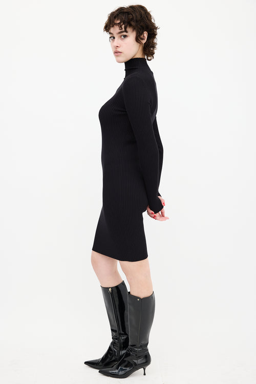 Wolford Black Ribbed Dress