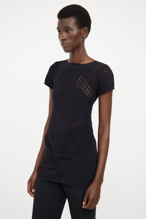 Wolford Black Cutout Top