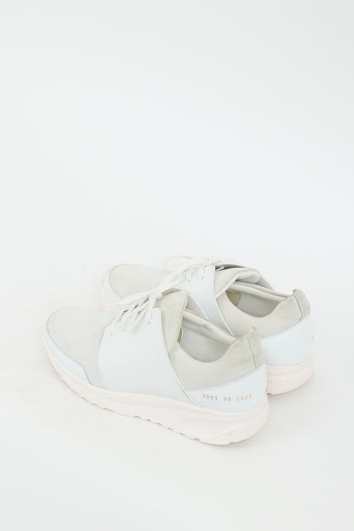 Common Projects White Leather Track Sneaker