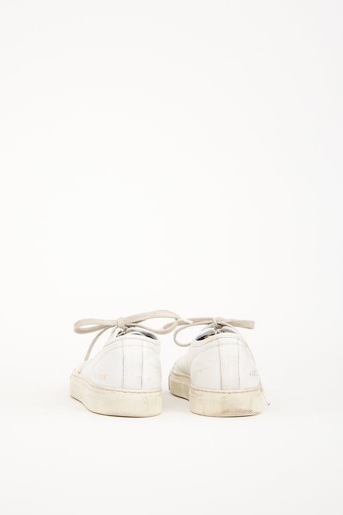 Woman by Common Projects White Leather Achilles Low Sneaker