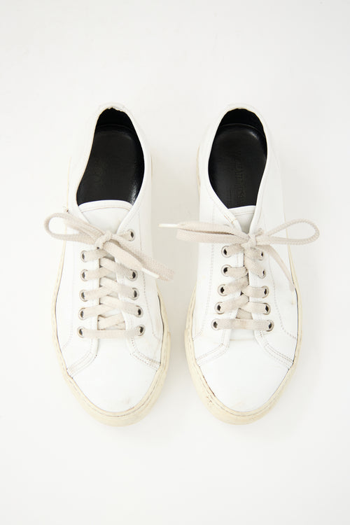 Woman by Common Projects White Leather Achilles Low Sneaker