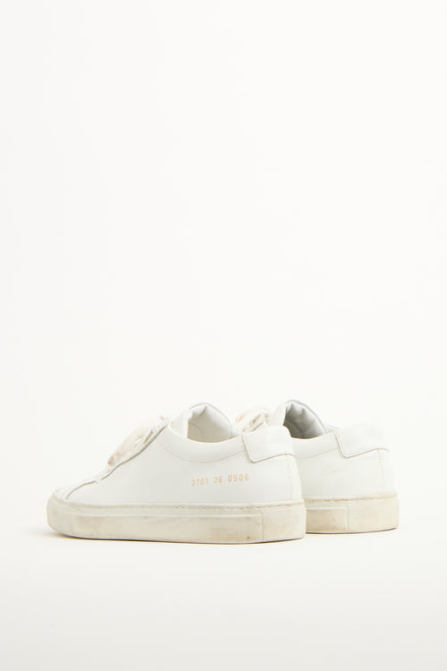 Woman by Common Projects White Leather Achilles Low Sneaker