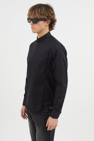 Wooyoungmi Black Panelled Shirt