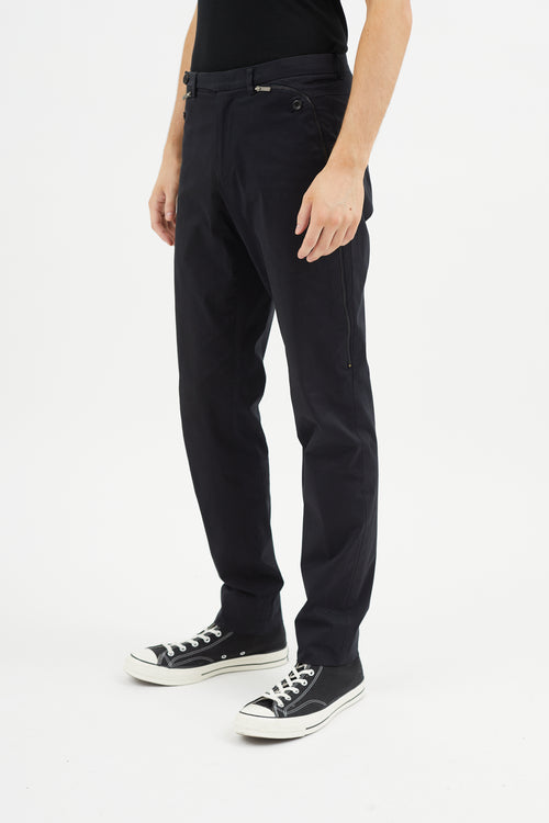 Wooyoungmi Black Zip Slim Trouser