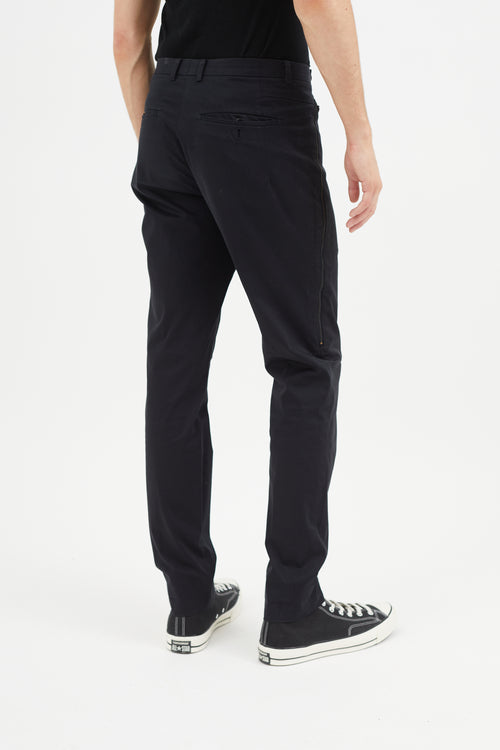 Wooyoungmi Black Zip Slim Trouser