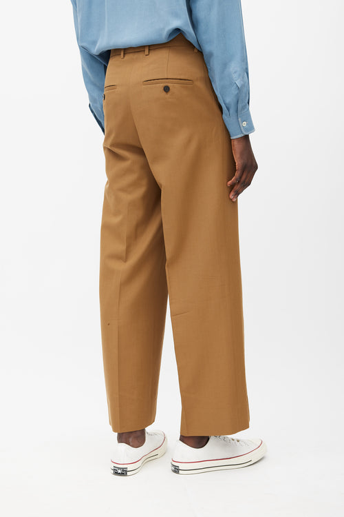 Wooyoungmi Brown Pleated Trouser