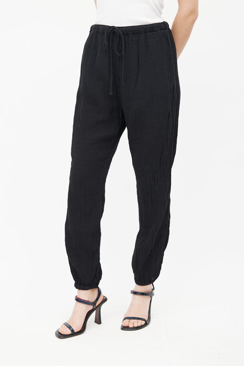 Xirena Black Cotton Lounge Pant