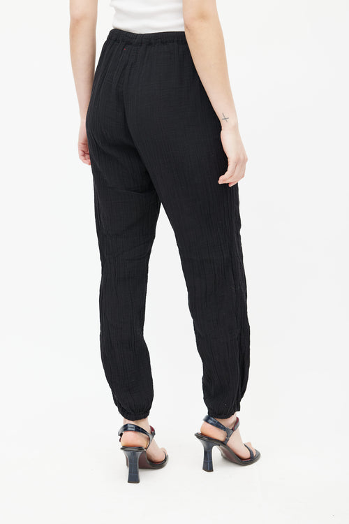 Xirena Black Cotton Lounge Pant