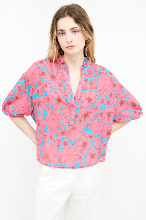 Xirena Floral Tunic Top