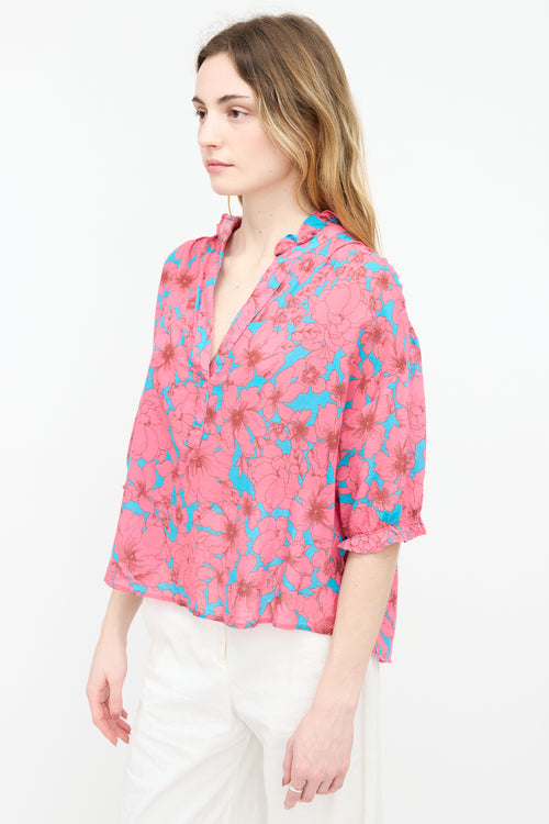 Xirena Floral Tunic Top