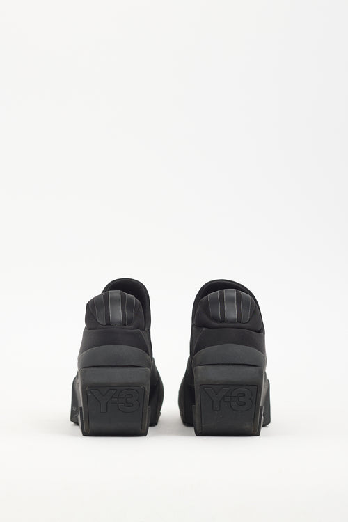 Y-3 Black Neoprene Mira Sneaker