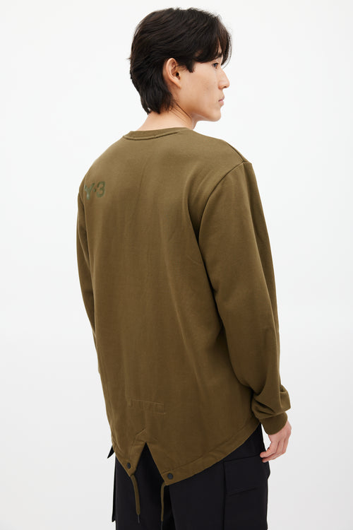 Y-3 Green Fishtail Sweatshirt