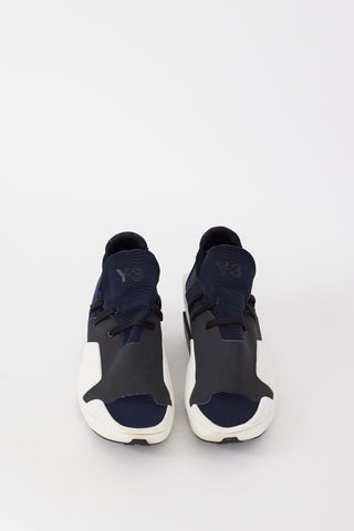 Y-3 X Adidas Navy 
Black Mira Platform Sneaker