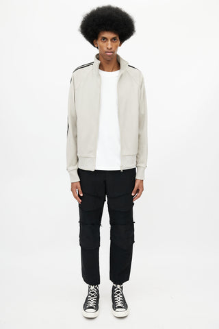 Y-3 x Adidas Beige 
Black Track Jacket