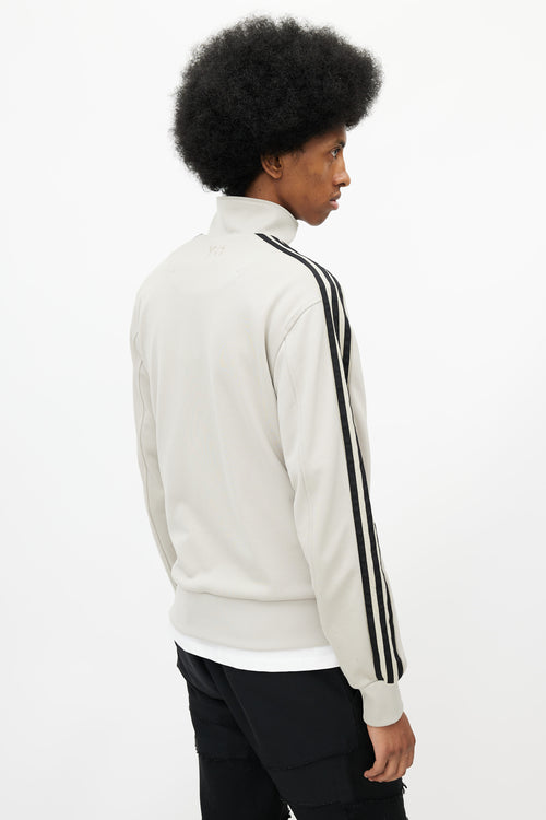 Y-3 x Adidas Beige 
Black Track Jacket