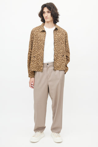 YMC Brown Cotton Patterned Jacket