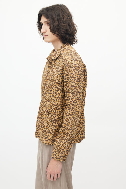 YMC Brown Cotton Patterned Jacket