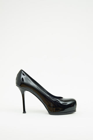 Saint Laurent Black Patent Tribtoo Pump