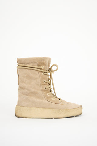 YZY Taupe Suede Season 2 Crepe Boot