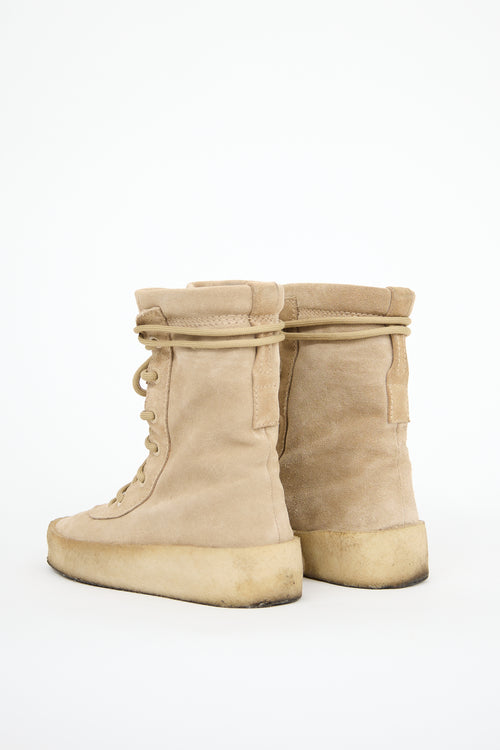 YZY Taupe Suede Season 2 Crepe Boot