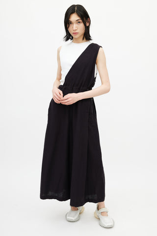 Y
s Black Asymmetrical One Shoulder Jumpsuit