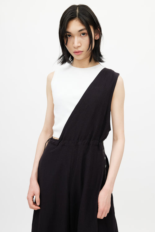 Y
s Black Asymmetrical One Shoulder Jumpsuit