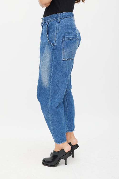 Y
s Medium Wash Darted Wide Leg Jeans