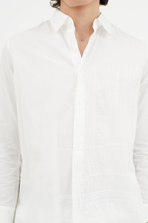 Y
s White Embroidered Shirt