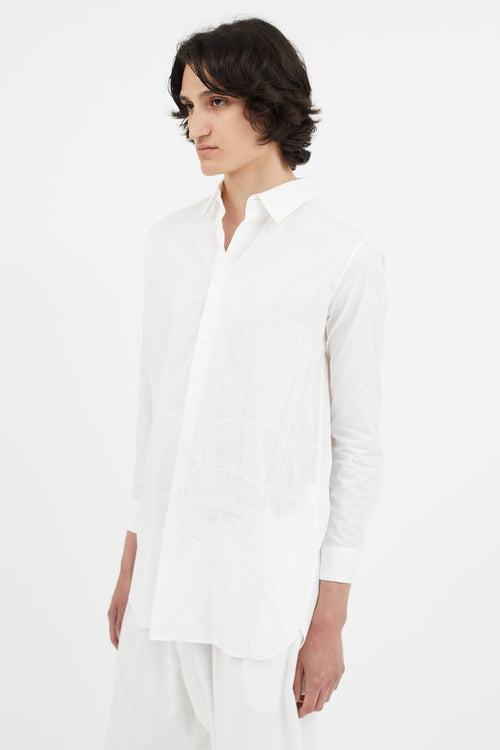 Y
s White Embroidered Shirt