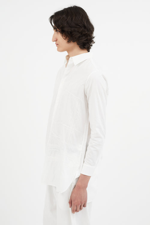 Y
s White Embroidered Shirt