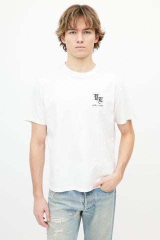 Yang Li White Embroidered Logo T-Shirt