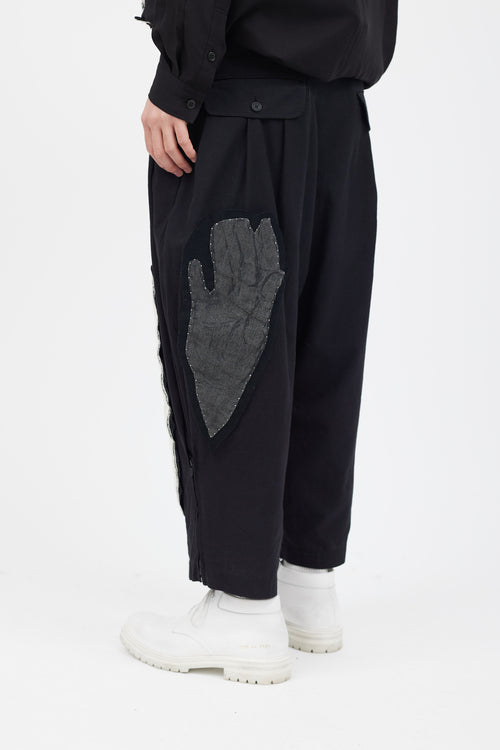 Yohji Yamamoto 9 Piece Black Graphic Co-Ord Set