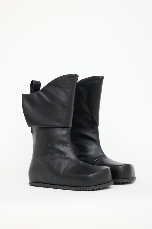 Yume Yume Black Faux Leather Truck Boot