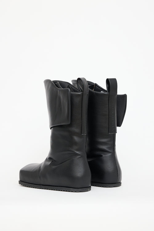 Yume Yume Black Faux Leather Truck Boot