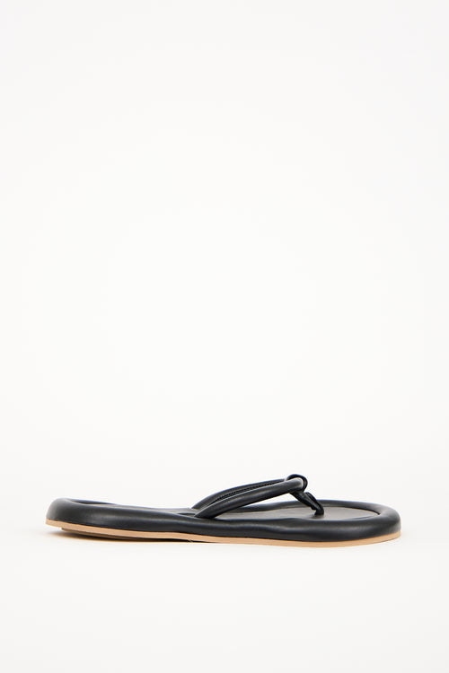 YUME YUME Black Vegan Leather Eight Sandal