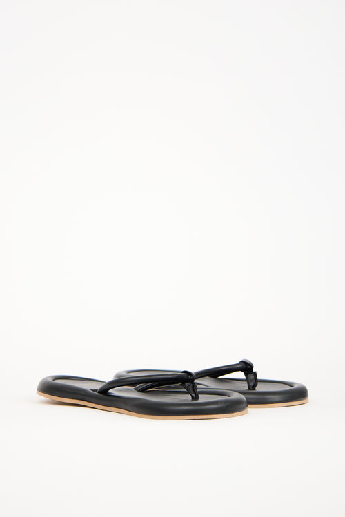 YUME YUME Black Vegan Leather Eight Sandal