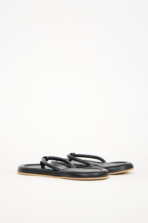 YUME YUME Black Vegan Leather Eight Sandal