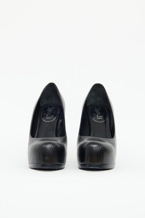 Yves Saint Laurent Black Tribtoo Pump