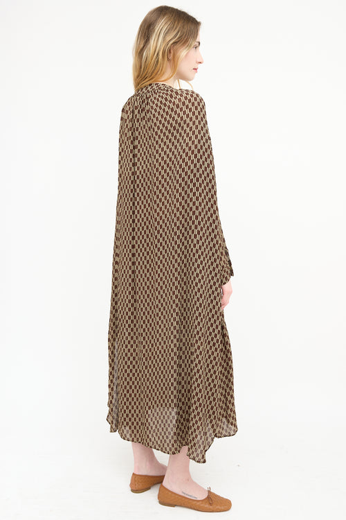 Yvonne S Geometric Long Dress