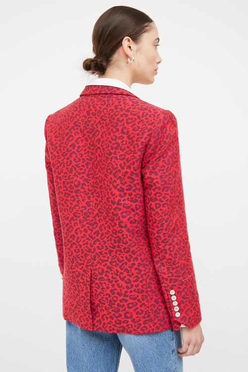 Zadig 
Voltaire Red 
Black Patterned Blazer